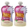 Rorosaur Baby Food Puree Pouch | Ragi, Wheat, Banana Porridge in Pouch for 6+ Months Baby |Easy to Digest, 100% Natural Healthy Ready to Eat, No Preservatives, No Sugar, No Salt | 100g each, Pk of 2 view 1