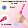FunBlast Cartoon Electric Toothbrushes For Girls,Vibrating Motion Toothbrushes With Replacement Brush Head,Soft Electric Battery Powered Toothbrushes For 3+ Years Kids (Battery Included,Pink),1 count view 3