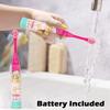 FunBlast Cartoon Electric Toothbrushes For Girls,Vibrating Motion Toothbrushes With Replacement Brush Head,Soft Electric Battery Powered Toothbrushes For 3+ Years Kids (Battery Included,Pink),1 count view 4