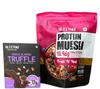 NUTS'MOR Protein Muesli protein with goodness of jaggery and honey"Fruit 'N' Nut"(950) g Protein Daily Choco Almond Truffle12g Protein Bar view 1