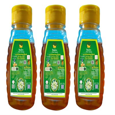 Beefarm 100% Pure and Natural Raw Golden Clear Drumstick Flora Honey, No Sugar Adulteration, Natural Immunity Booster, Long Lasting Energy, Enhance Workout and Exercise, 250g (Pack of 3)