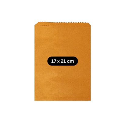 400 PCs Brown Paper Cover | 17 cm X 21 cm | 50 GSM | Medicine Cover | Paper Bags for Multi-Purpose Use | Carry Bags | Kraft Paper Pouch | Pack of 400