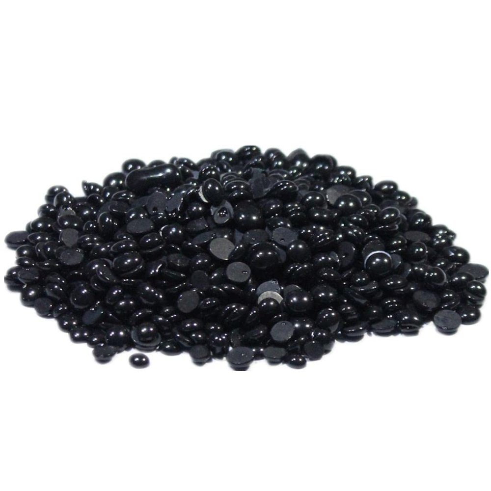 LICHTS 500g Hard Wax Bean Hair Removal Bikini Depilatory No Strip Pellet Black