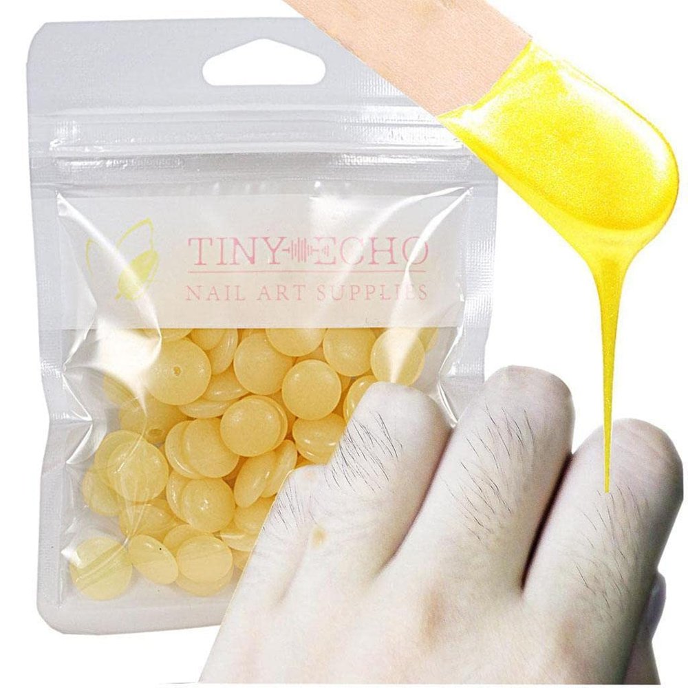 LICHTS 2 Pcs Depilatory Hard Wax Beads for Bikini Painless Hair Removal Blue