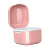 LICHTS Denture Case w/Strainer Basket Bath Cleaning Soaking for Night Guard Pink view 4