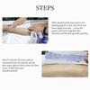 LICHTS 100Pcs PVC Non-woven Hair Removal Paper Depilatory Wax Strip Pink view 2