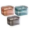 LICHTS Tportable Denture Case Container Waterproof Drain Organizer Holder Soaking Black view 4