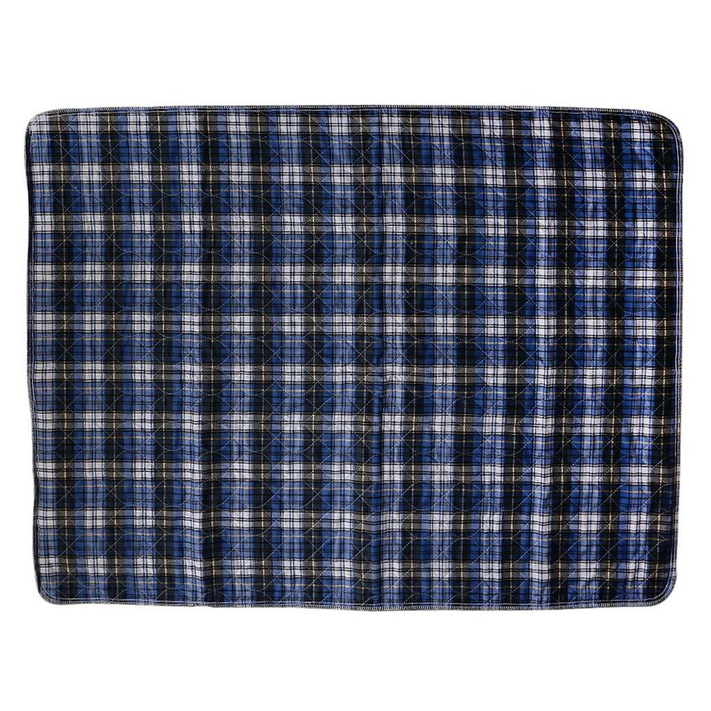 LICHTS Washable Reusable Underpad Incontinence Pad Absorbent Sheet Protector Blue S
