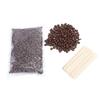 LICHTS 500g Hot Film Hard Wax Beans Hair Removal Beads +10 Sticks Chocolate view 1