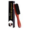 LICHTS Long Handle Beard Brush Comb Soft Bristles Beard Grooming Brush Travel Brown view 1