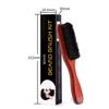 LICHTS Long Handle Beard Brush Comb Soft Bristles Beard Grooming Brush Travel Brown view 3