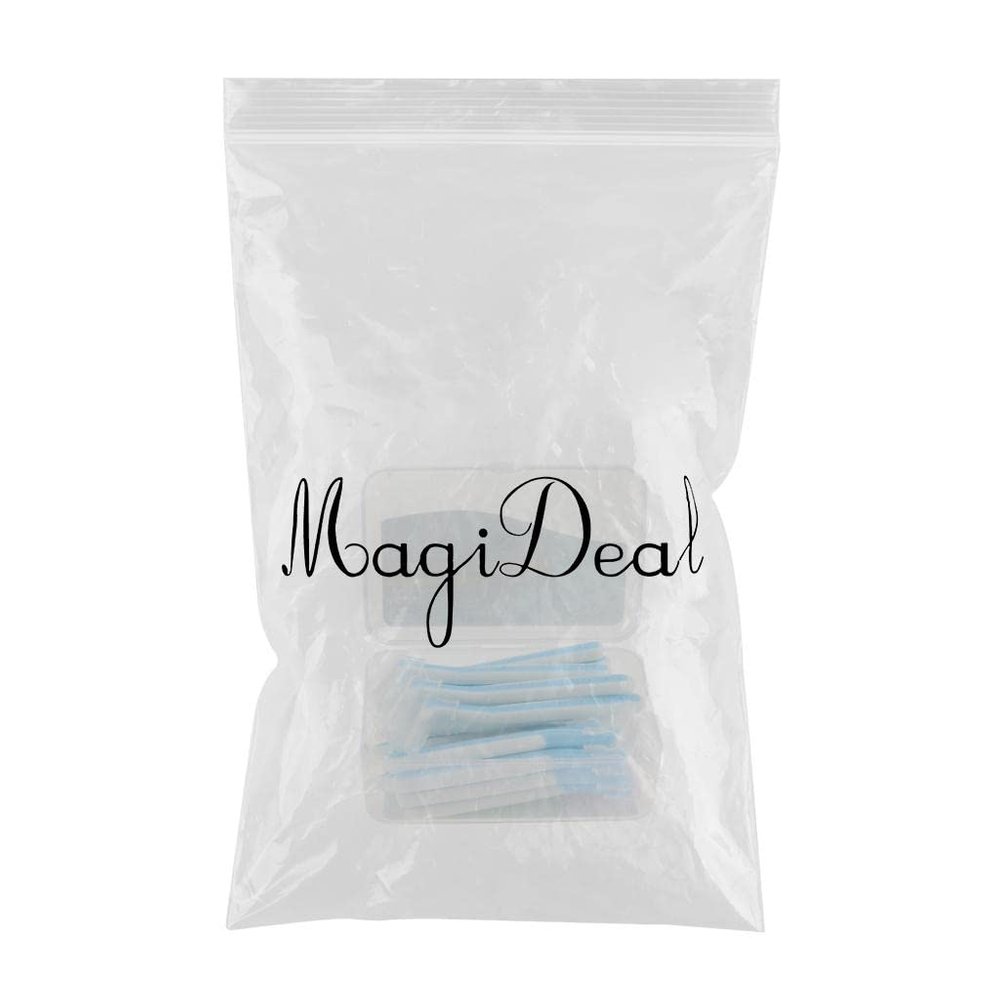 LICHTS 22x Interdental Brush Toothpick Floss Teeth Cleaning Brush Blue 1.0mm