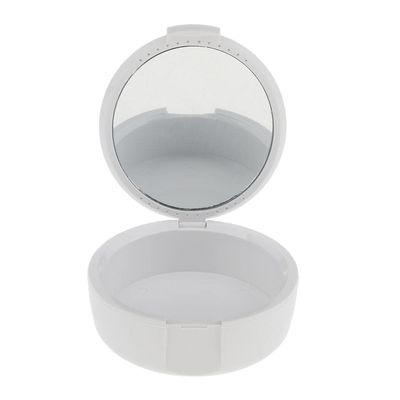 LICHTS Mouth Guard Case Orthodontic Retainer Box Denture Storage Container White