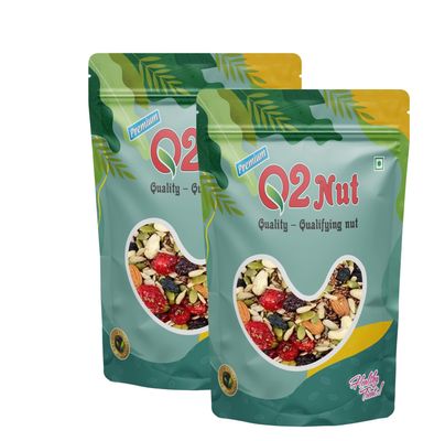 Q2 Nut (Dried Trail Mix/Breakfast, 400g (2x200g))