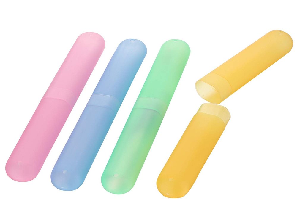 Anti Bacterial Toothbrush Cover, Container, Holder, Cap (Pack of 4)