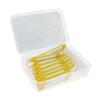 LICHTS 30 Pieces Interdental Brush Toothpick Floss Teeth Cleaner Oral Care Yellow view 1