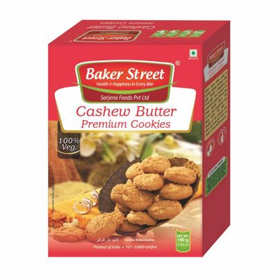 Baker Street Cashew Butter Cookies 150GMS (PACK OF 3)