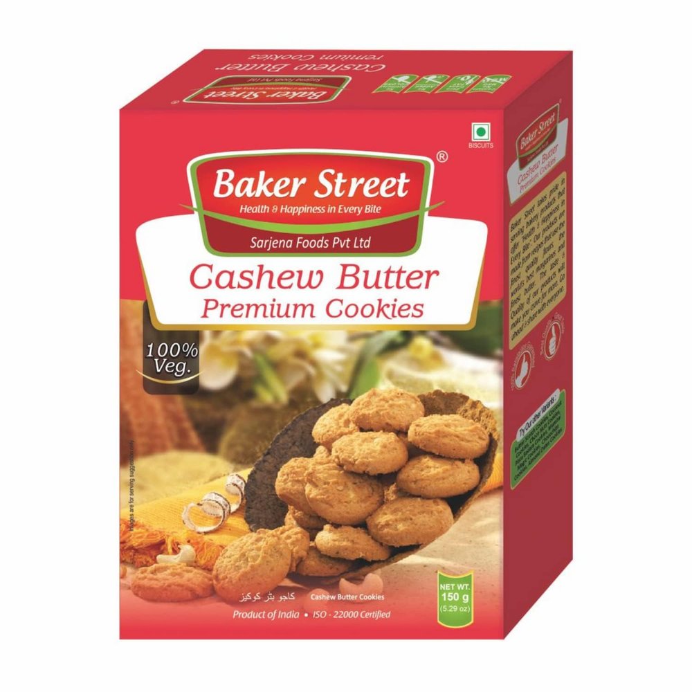 Baker Street Cashew Butter Cookies 150GMS (PACK OF 3)