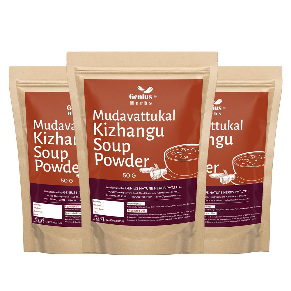 Mudavattukkal Kizhangu Soup powder | Veg Goat Leg Soup powder | Tasty Pre Mix Powder - 50g for Healthy Joints, Strenthen Bones Pack of 3