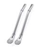 Nidy 2 Pieces Stainless Steel Yerba Mate Tea Straws 6Inch Bombillas for Mate Gourd Drinking Reusable Drink Straws with Filter Spoon view 1