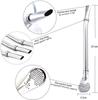 Nidy 2 Pieces Stainless Steel Yerba Mate Tea Straws 6Inch Bombillas for Mate Gourd Drinking Reusable Drink Straws with Filter Spoon view 4