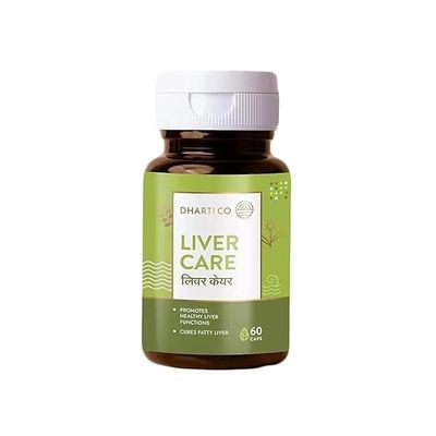 Dharti Co Liver Care: Ayurvedic Capsule for Fatty Liver Detox & Complete Liver Health Protection - With Kalmegh, Bhumi Amla, Punarnava (60 Capsules, Pack of 1)