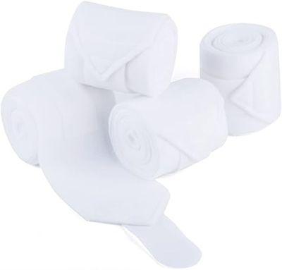 Blessing Pack of 4 pcs Horse Polo Bandage White (White)
