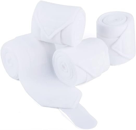 Blessing Pack of 4 pcs Horse Polo Bandage White (White)