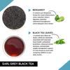 Teacurry Earl Grey Black Tea - (200 Gram Loose + Infuser, 2 Month pack) - English Breakfast with Natural Bergamot | Manage Weight and Sugar Level | Strong Black Tea view 3