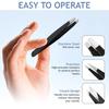 Bay State Importers 4 Pack Tweezers Set - Stainless Steel, Black, Compact, Multi-Function, Precision Eyebrow & Ingrown Hair Removal view 3