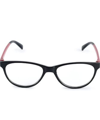 Lens Doctor Progressive Blue Cut Glasses For Men And Women Blue ray +1.00 +1.25 +1.50 1.75 2.00 +2.25 2.50 2.75 3.00 Black Red Cat-Eye (15.no) (Distance Plano/Reading + 2.50)
