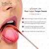HealthAndYoga qSwipe Lite Copper Tongue Cleaner (Regular Pack of 1) - Removes Bad breath & Plaque, Improves taste- Flexible, Smooth, Lightweight - Curved ends provide good grip - Oral healthcare tool view 3