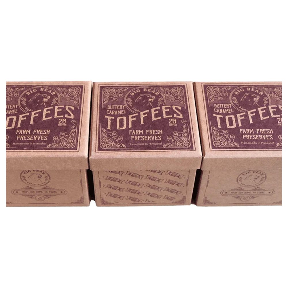 Big Bear Farms Caramel Toffee Pack Of 3, Gift Hamper, Gift Sets, Chocolate Gifts For Corporate Gifting, Festive Gifting To Friends, Relatives-300 Gm