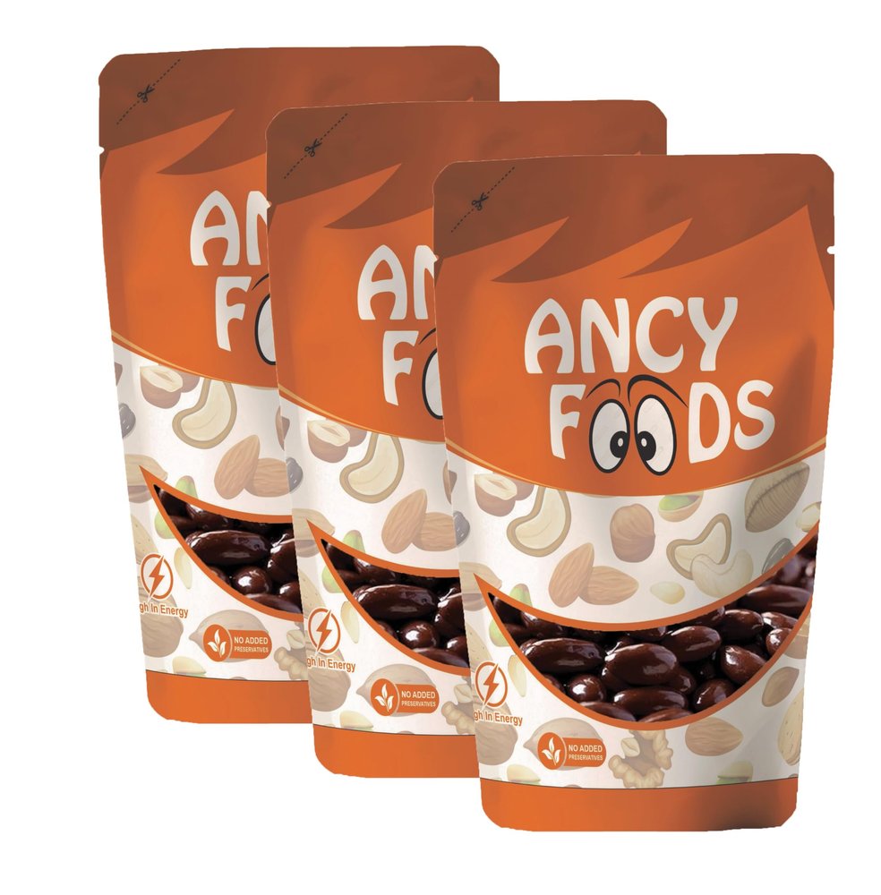 Ancy Foods Dried Fruits Nuts And Seeds (Chocolate Almonds, 750g (3x250g))