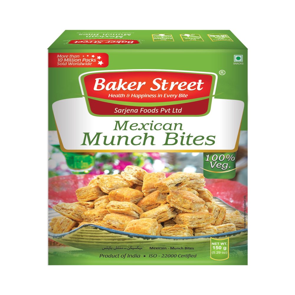 Baker Street Mexican Munch Bites 150 Gms (PACK OF 3)