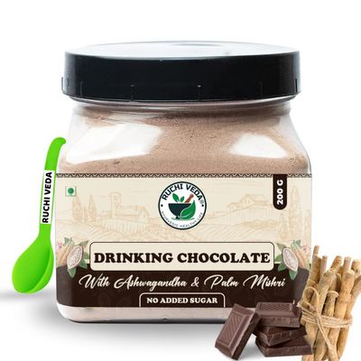 Ashwagandha Hot and Cold Chocolate Powder Blend with Palm Mishri(200gm)
