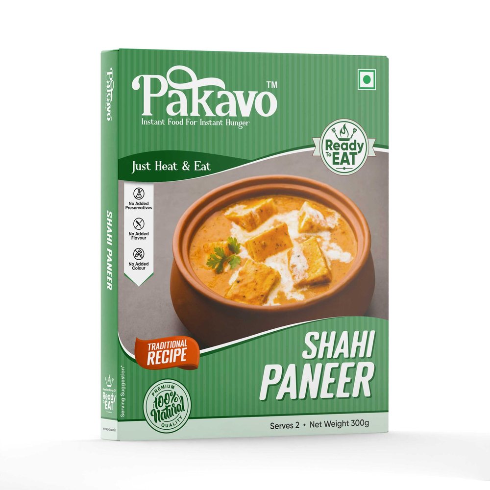 Pakavo Shahi Paneer | Pure Veg | Ready To Eat Indian Dish | No Added Preservatives and Colours | Just Heat & Eat | Delicious & Tasty - 300g