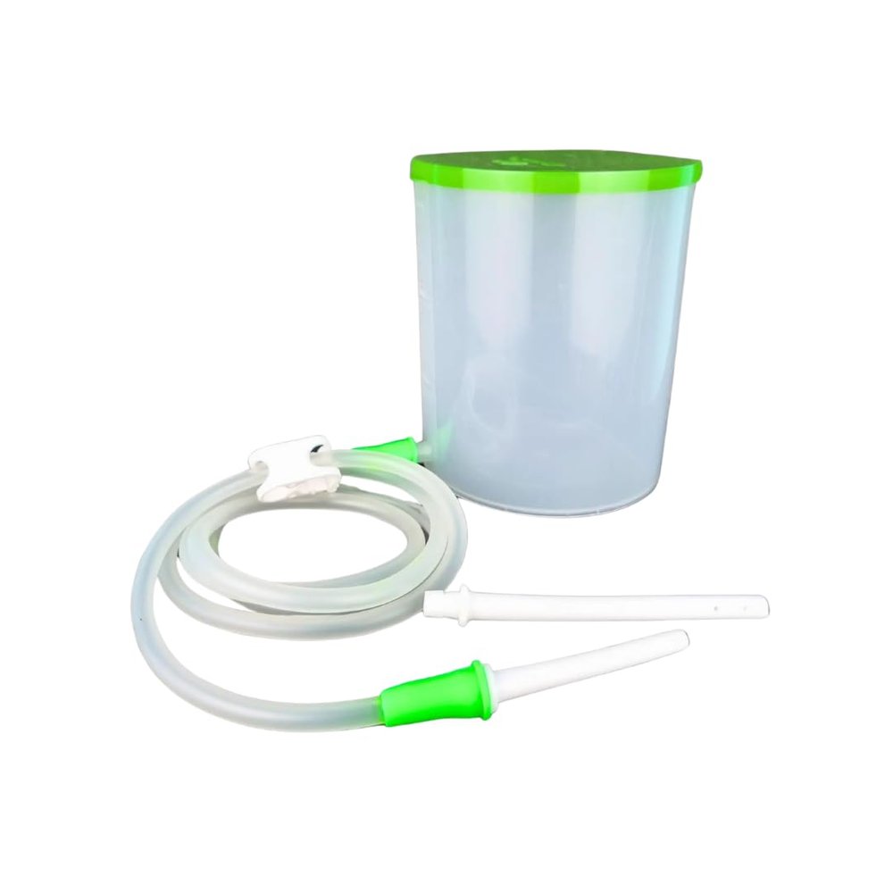 Manushya Life | Enema Kit for Body Detox 1500ML, 2 nozzles, 1 clamp, 1 silicon tube | Satvic Lifestyle