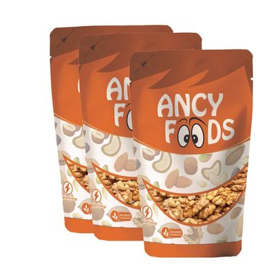 Ancy Foods Dried Fruits Nuts And Seeds (California Walnuts Kernels/Akhrot Giri, 750g (3x250g))
