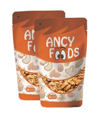 Ancy Foods Dried Fruits Nuts And Seeds (Kashmiri Walnuts Kernels/Akhrot Giri, 500g (2x250g))