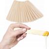 AKADO Wooden Waxing Sticks Wax Spatulas Sticks Small Wax Applicator Sticks Wood Craft Sticks Spatulas Applicator for Hair Eyebrow Nose Removal (Without Handle) (50) view 4