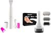 AGARO CR3001 Callus Remover with 3 Interchangeable Head Rollers & AGARO 2107 Rechargeable Multi Trimmer for Women, White (33622) view 1
