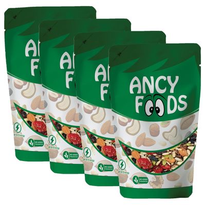 Ancy Foods Dried Fruits Nuts And Seeds (Dried Trail Mix/Breakfast, 800g (4x200g))