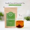The Tea Heaven Pure,Natural Loose Leaf Spearmint Iced Cold Tea|Instant Refreshing|Relief For Pcos & Acne,With Antioxidants|Organic,Vegan & Caffeine-Free|Cocktails,Mocktail & Syrups|50 Gms (Pack Of 1) view 4