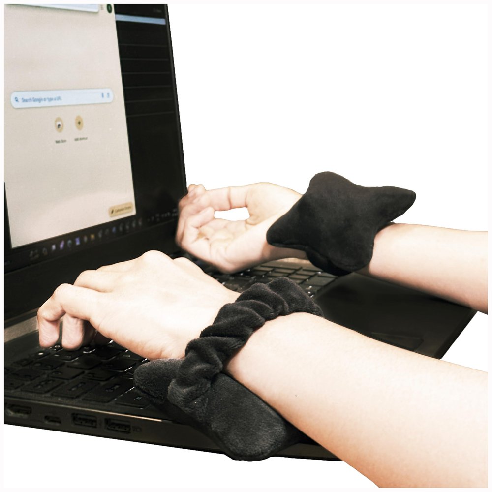 19.ten Wrist Support Band for Office Computer Keyboard Mouse Laptop PC Gaming Wrist Pain Relief Band (Grey Satin)