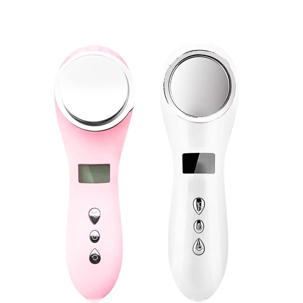 Abgrow Handheld Face Massager with EMS, Hot & Cold Mode for Skin Tightening & Rejuvenation, Wrinkle Removal, Massage