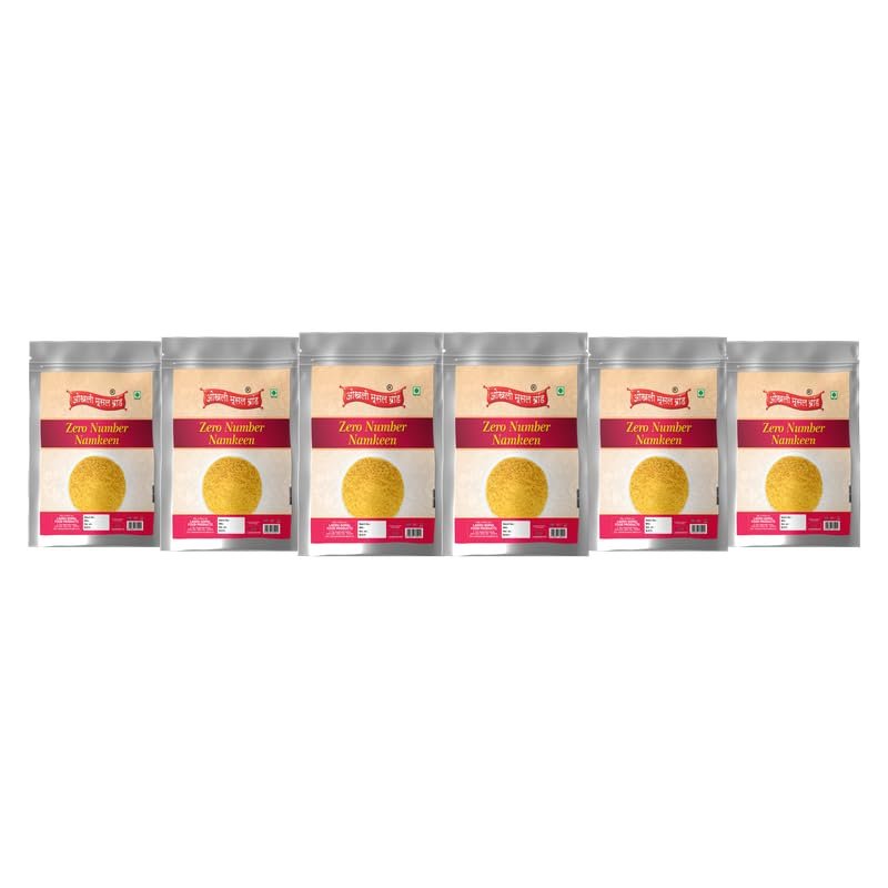 OKHLI MUSAL BRAND Organic Nylon Sev|Bhel Namkeen Sev||Bhel Chaat Sevpuri Papdi Sev Namkeen Indian Snack (Non Spicy)|Pure Besan Namkeen Snacks | Barik Sev Sev Puri Bhel Puri Sev Fine Sev-900g*6Pack