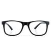 UMAIXIntellilens Square Blue Cut Computer Glasses for Eye Protection | Zero Power, Anti Glare & Blue Light Filter Glasses | Spectacles for Men & Women | Comfortable & Lightweight (Black) view 1