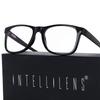 UMAIXIntellilens Square Blue Cut Computer Glasses for Eye Protection | Zero Power, Anti Glare & Blue Light Filter Glasses | Spectacles for Men & Women | Comfortable & Lightweight (Black) view 4