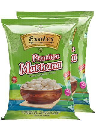 Exotes Dried Fruits Nuts And Seeds (Makhana Peri-Peri, 500g (2x250g))